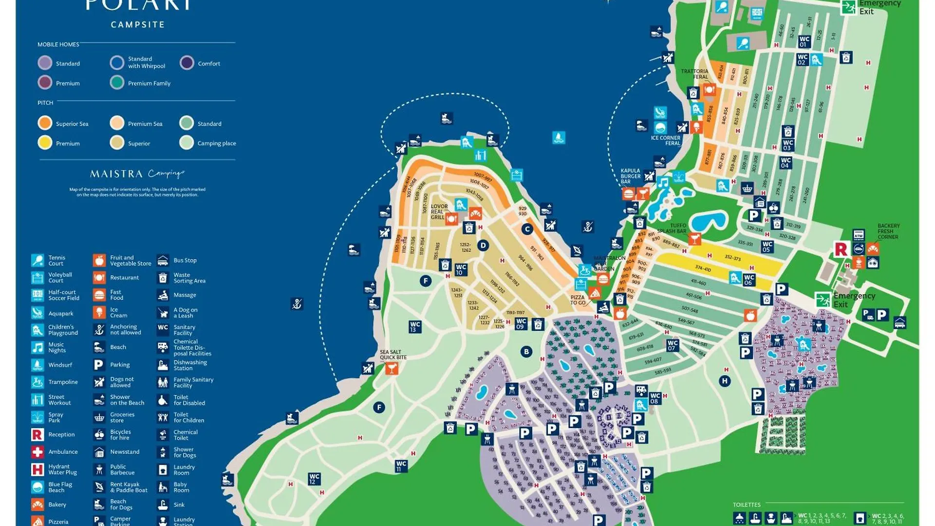 Maistra Camping Polari Pitches Rovinj Croatia